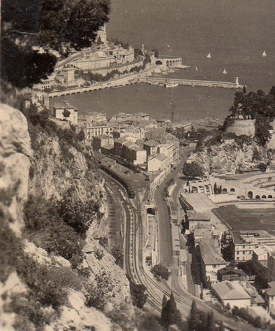 Timbres-Poste Rocher de Monaco Voies de Chemin de Fer