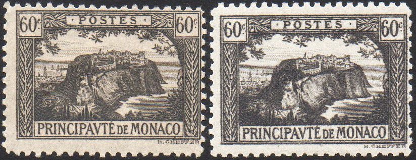 Monaco Monte-Carlo 1922 60c Definitve Stamp Rocher de Monaco