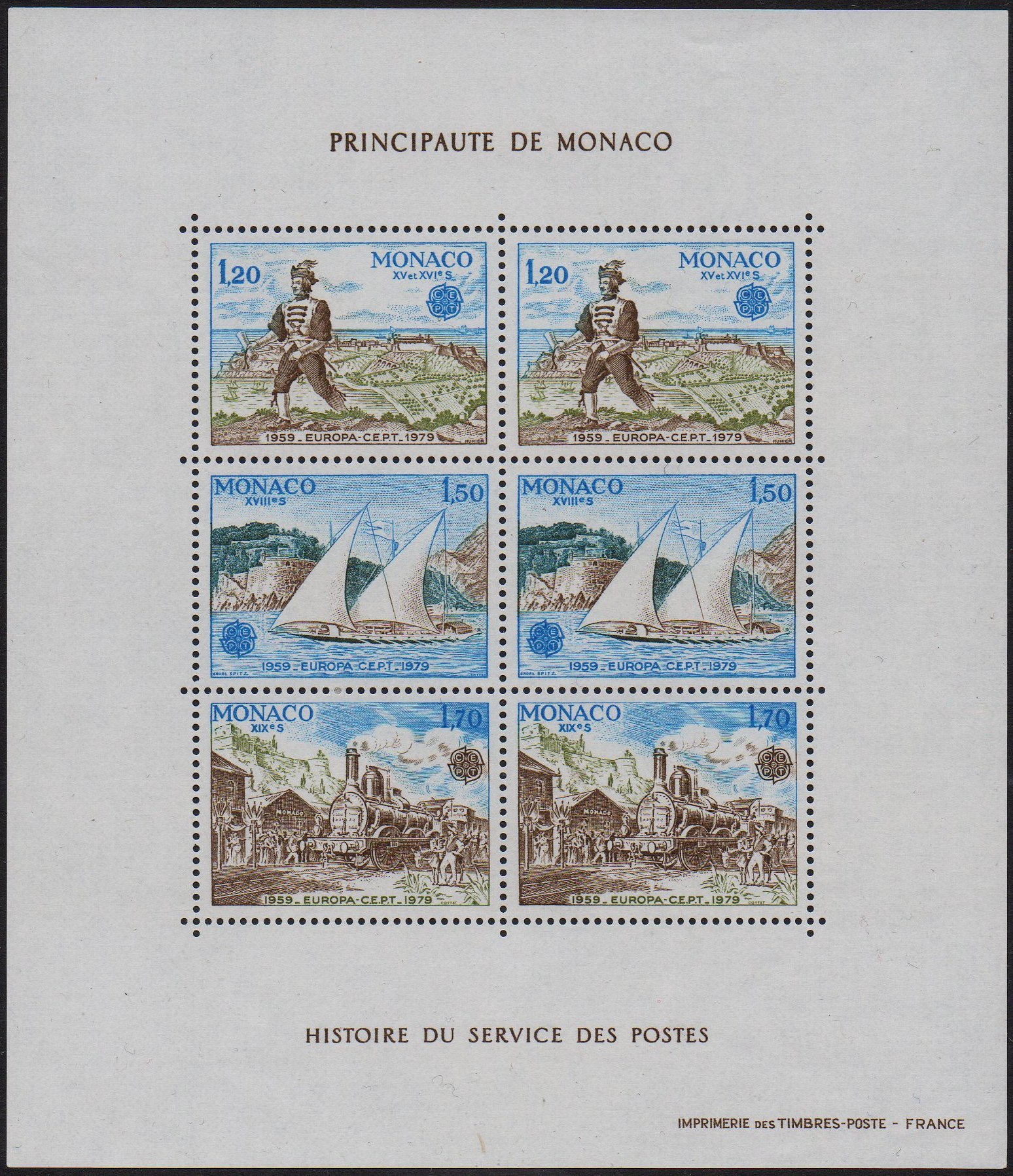 Carte Postale Gare de Monaco Exterior Vapeur