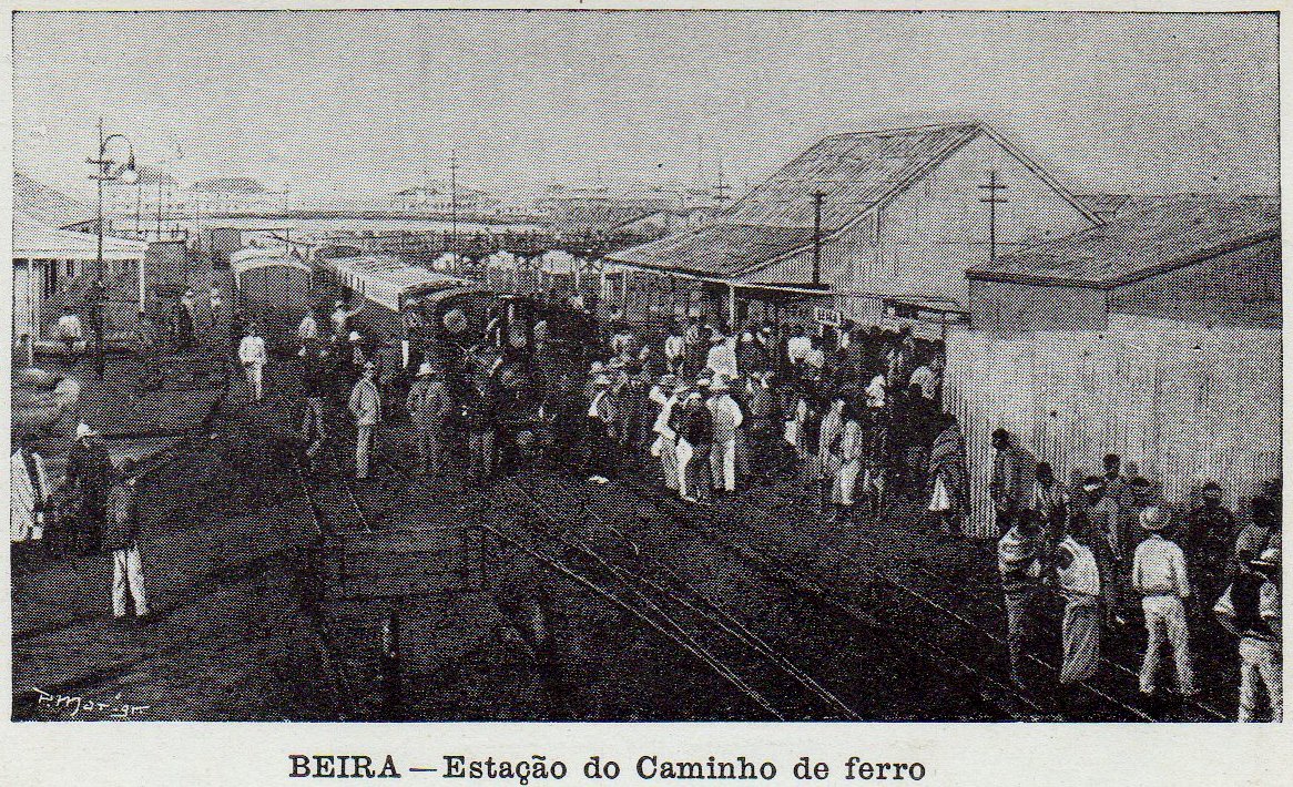 Stamps Mozambique Company Companhia de Mocambique Postal Stationery 1904 Beira Railway Station and Steam Locomotive