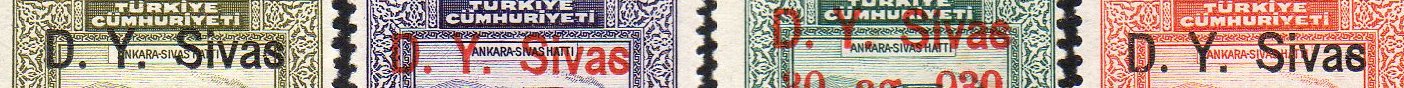Turkey Stamps Briefmarken Turkei 1930 Eisenbahn Sivas Abart Railway Variety