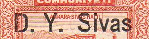 Turkey Stamps Briefmarken Turkei 1930 Eisenbahn Sivas Abart Railway Variety