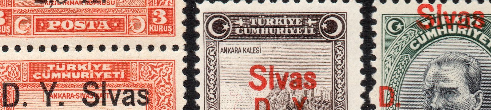 Turkey Stamps Briefmarken Turkei 1930 Eisenbahn Sivas Abart Railway Variety