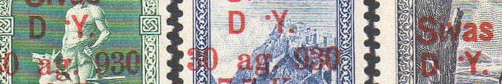 Turkey Stamps Briefmarken Turkei 1930 Eisenbahn Sivas Abart Railway Variety