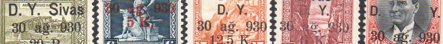 Turkey Stamps Briefmarken Turkei 1930 Eisenbahn Sivas Abart Railway Variety