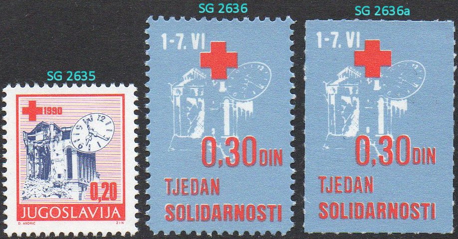Yugoslavia Macedonia Stamps Earthquake Skopje Station Clock 1990