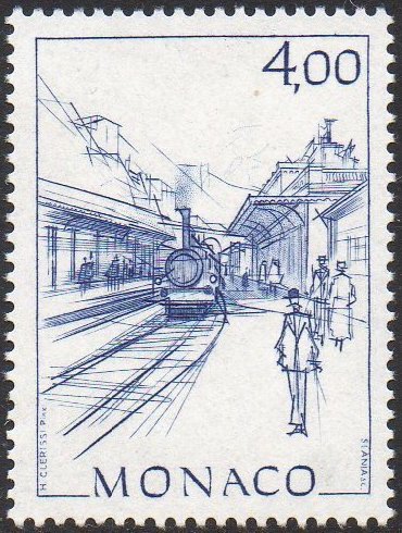 Railway Stamp Ivory Coast Gare d'Abidjan Station