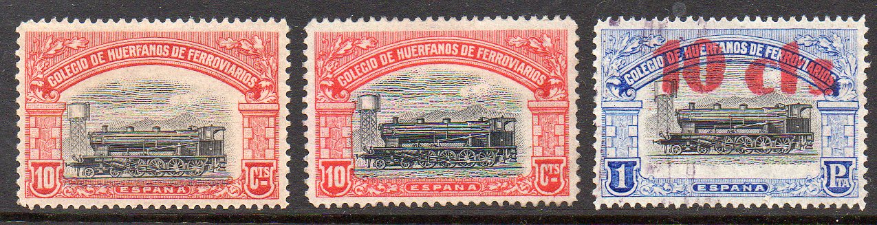 Huerfanos de Ferrocarriles sellos postales stamps Spain Railway Orphans Charity Civil War