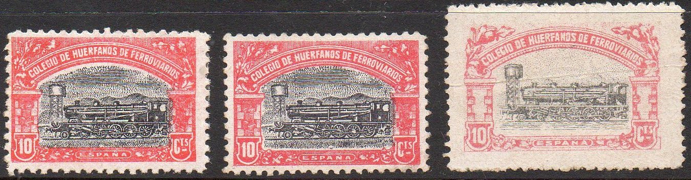 Huerfanos de Ferrocarriles sellos postales stamps Spain Railway Orphans Charity Civil War