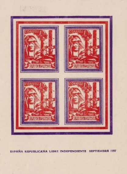Montcada y Reixac sellos postales stamps Spain Guerra Civil War