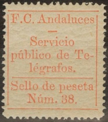 Ferrocarriles Andaluces 1P Perf 13.5
