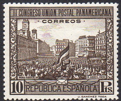 1931 Tram Stamps Congreso Postal Spain