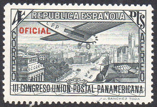 1931 Postal Union Congress Official Postage 4Pts Air