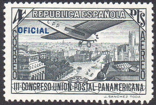 1931 Postal Union Congress Official Postage 4Pts Air