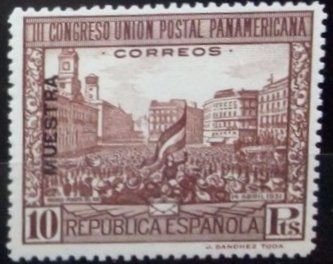 1931 Postal Union Congress Spain 10P