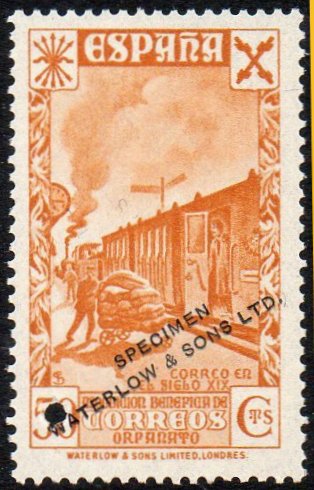 1931 Waterlow Salesman's Sample Specimen Espana Spain