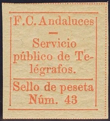 Railway telegraph 1P Imperf