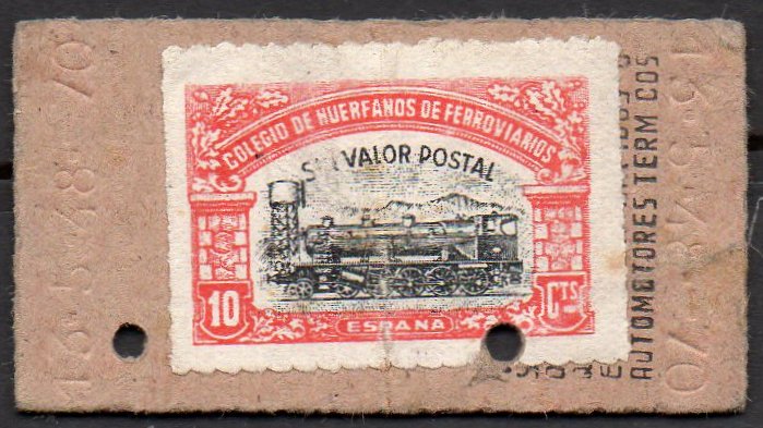 Huerfanos de Ferrocarriles sellos postales stamps Spain Railway Orphans Charity Civil War