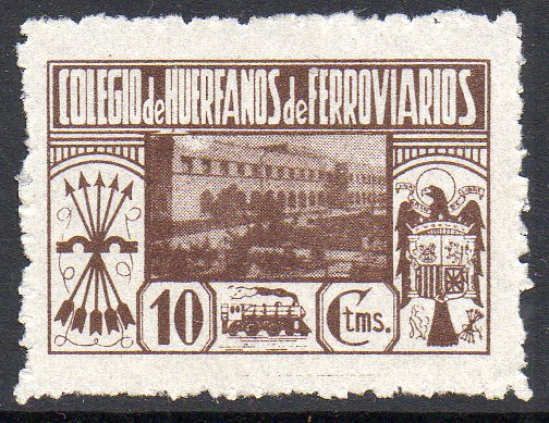 Huerfanos de Ferrocarriles sellos postales stamps Spain Railway Orphans Charity Civil War