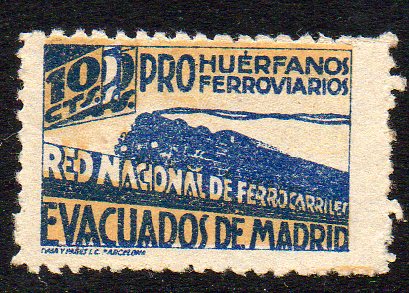 Madrid Evacuados Evacuees sellos postales stamps Espana Spain Guerra Civil War