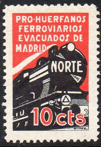 Madrid Evacuados Evacuees sellos postales stamps Espana Spain Guerra Civil War