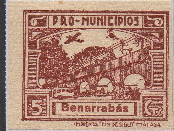 Spanish Espana Guerra Civil War stamps Benarrabas