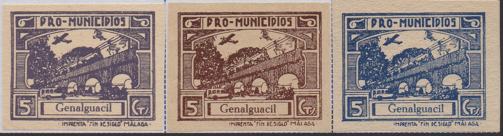 Genalguacil Spain Civil War stamps