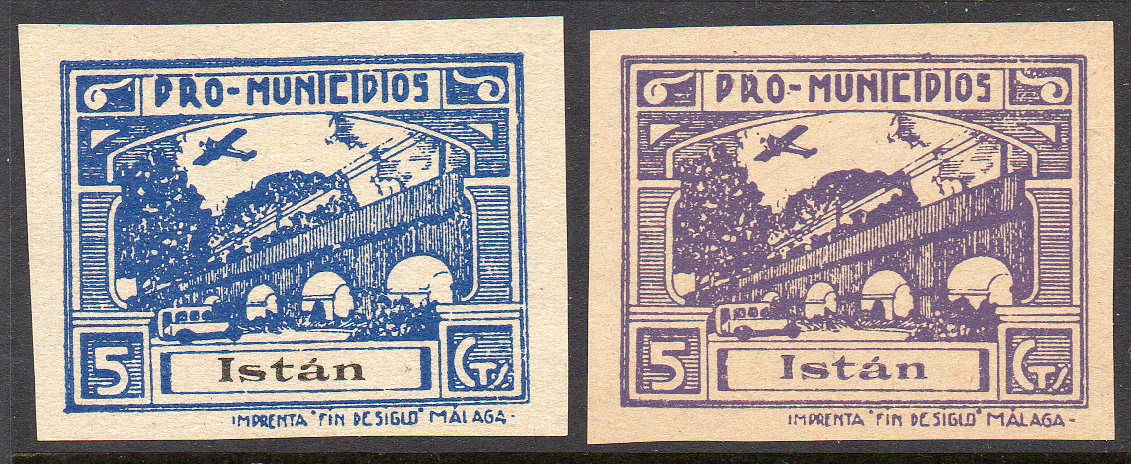 Istan Spain Guerra Civil War stamps