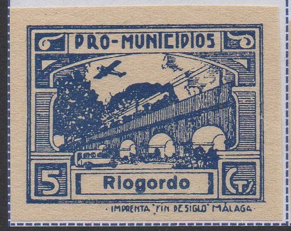 Riogordo sellos postales stamps Spain Guerra Civil War
