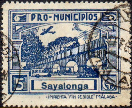 Sayalonga sellos postales stamps Spain Guerra Civil War