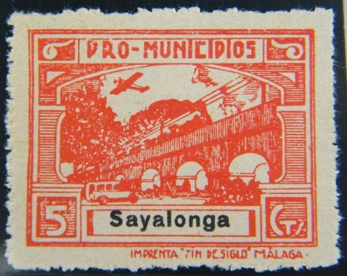 Sayalonga sellos postales stamps Spain Guerra Civil War