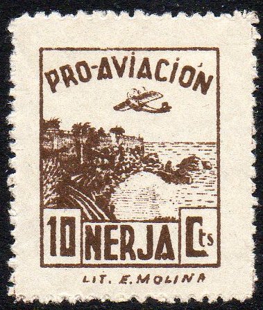 Nerja sellos postales stamps Spain Guerra Civil War
