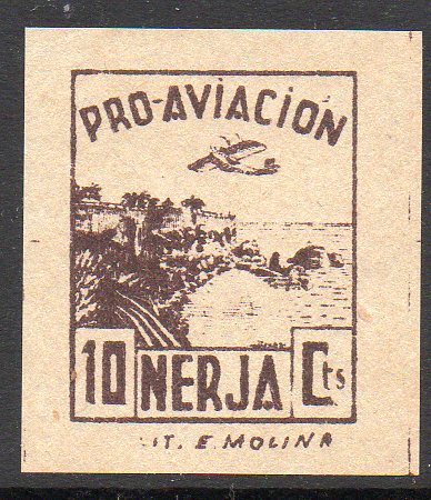 Nerja sellos postales stamps Spain Guerra Civil War