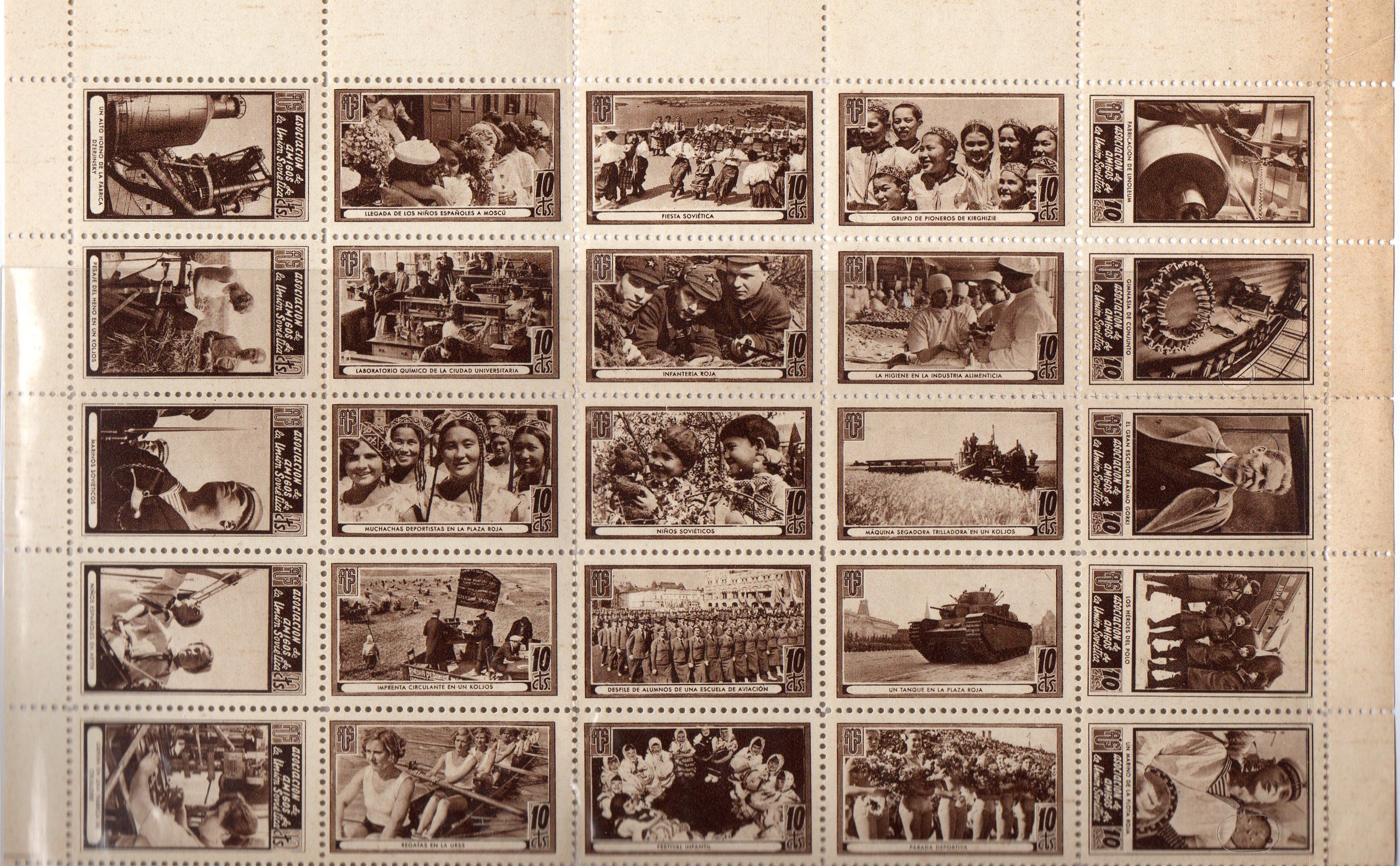 Soviet Friendship Spanish Civil War vignettes