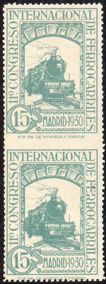 Sellos Postales Espana Congreso Ferrocarriles 1930