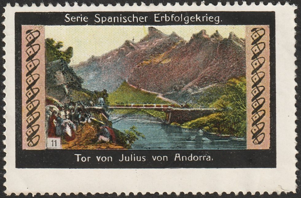 Espana Spain poster stamps vinetas railway tramway tramvia