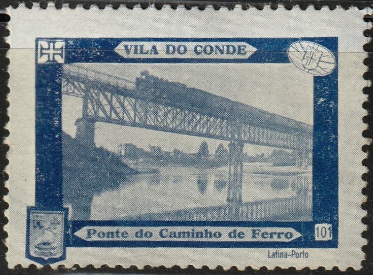 Espana Spain poster stamps vinetas railway tramway tramvia