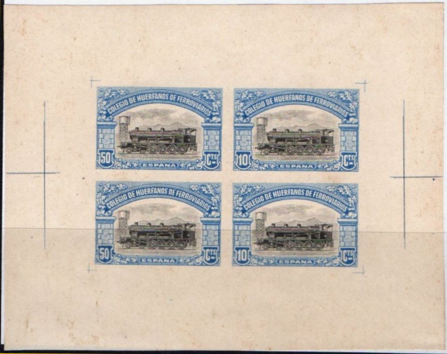 Huerfanos de Ferrocarriles sellos postales stamps Spain Railway Orphans Charity Civil War