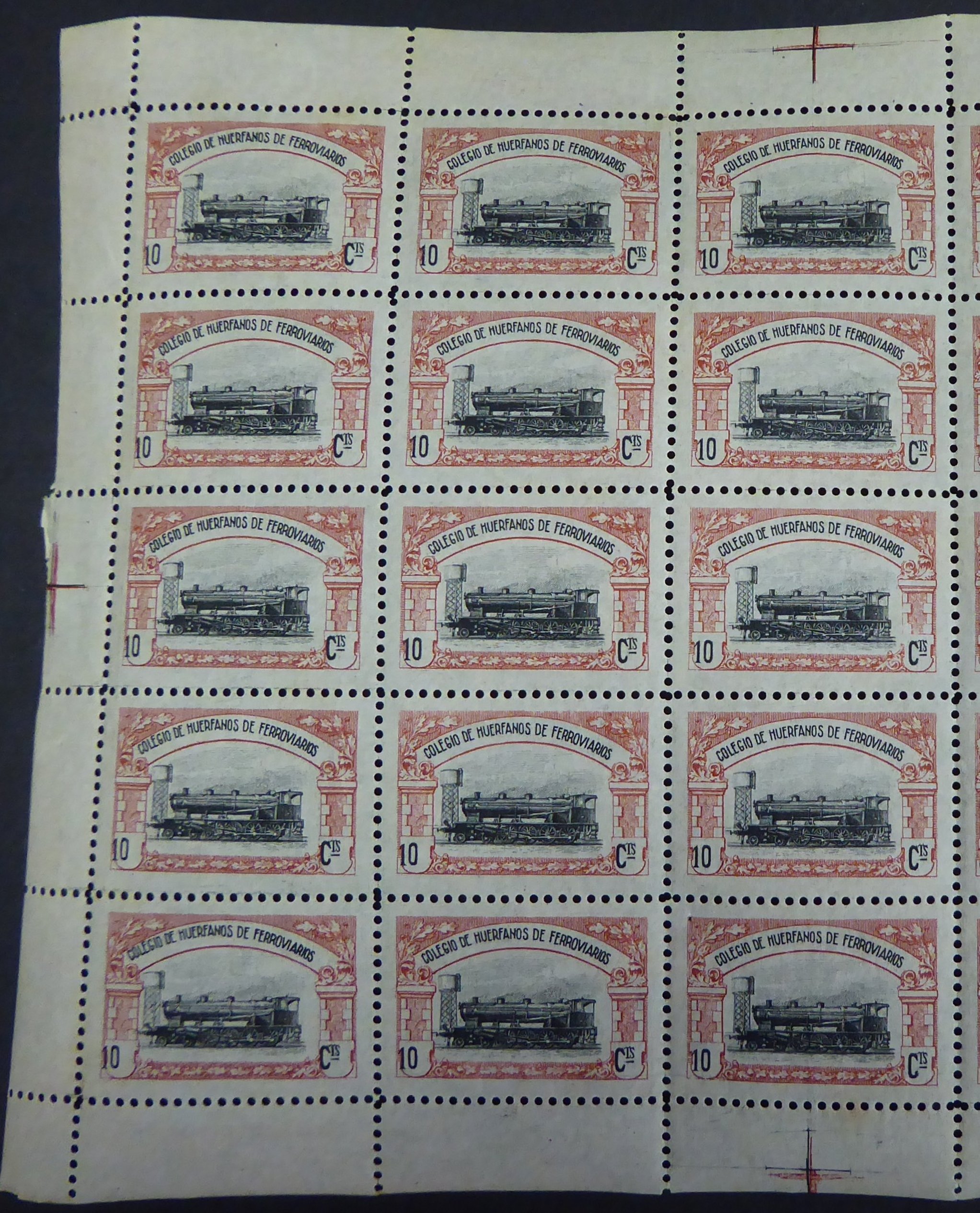 Huerfanos de Ferrocarriles sellos postales stamps Spain Railway Orphans Charity Civil War