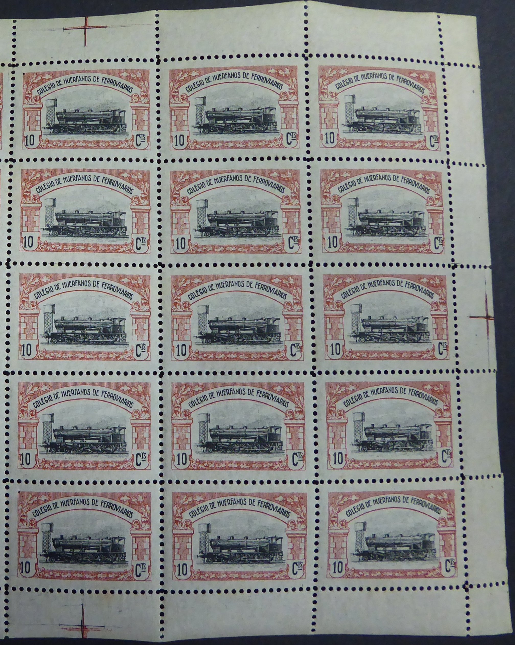 Huerfanos de Ferrocarriles sellos postales stamps Spain Railway Orphans Charity Civil War