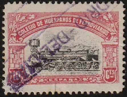 Huerfanos de Ferrocarriles sellos postales stamps Spain Railway Orphans Charity Civil War