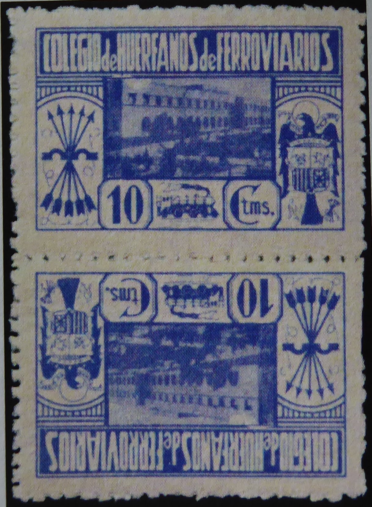 Huerfanos de Ferrocarriles sellos postales stamps Spain Railway Orphans Charity Civil War