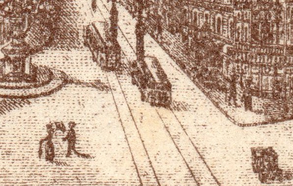 Spain Impuesto Municipal Madrid 1911 Revenue Sello Fiscal Stamp Tramcar Tram Tramway