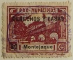 Montejaque Derechos y Tasas Spain Guerra Civil War stamps