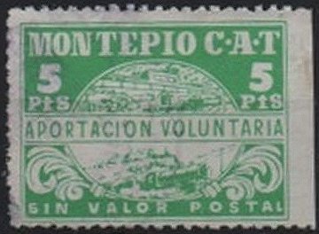 Montepio Voluntary Contribution Stamp Sellos postales