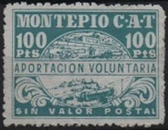 Montepio Voluntary Contribution Stamp Sellos postales
