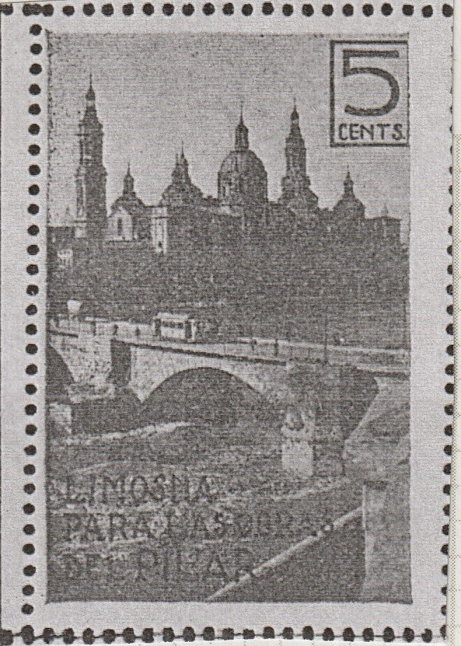 Espana Spain poster stamps vinetas railway tramway tramvia