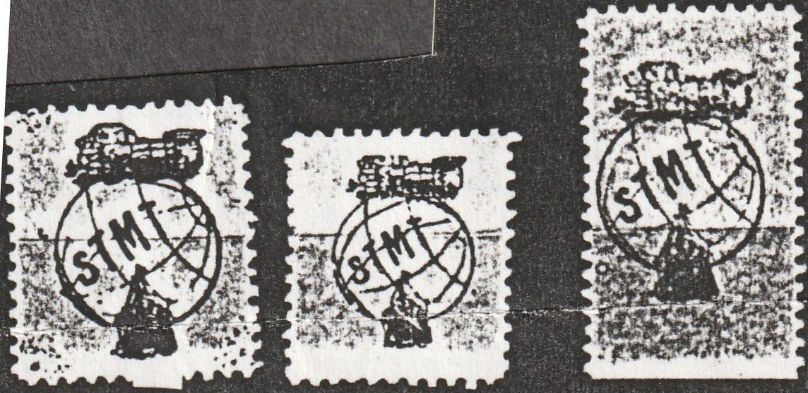 Espana Spain poster stamps vinetas STMT railway tramway tramvia