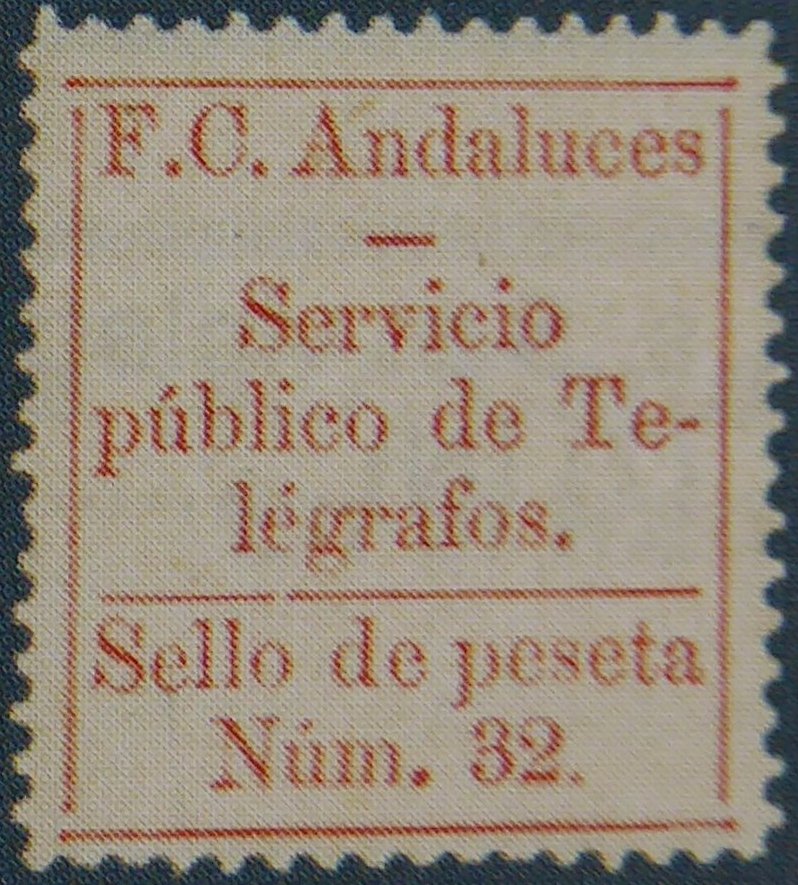 Ferrocarriles Andaluces 1P Perf 13.5