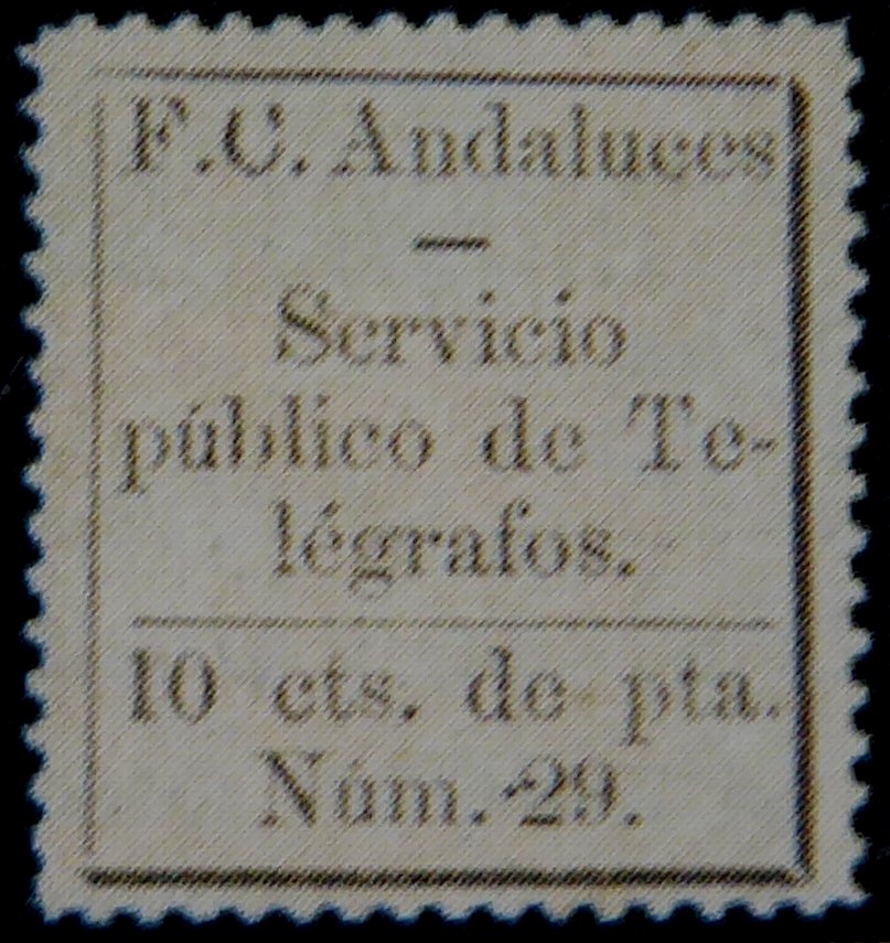 Ferrocarriles Andaluces 10c 3rd issue